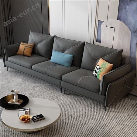 搏德森科技布沙发意式极简客厅沙发小户型可拆洗现代简约布艺沙发定制厂家