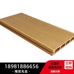 成都塑木二代地板 防腐防水木塑地板材料 户外塑木地板